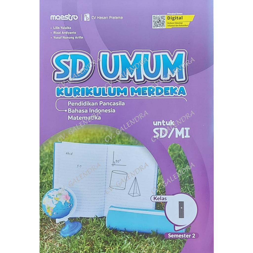 Buku SD UMUM Kurikulum Merdeka SD/MI Kls 1 Semester 2 – Maestro
