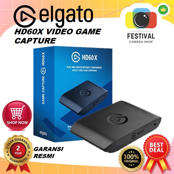 Elgato HD60X Game Capture Stream and Record Elgato HD60 X RESMI