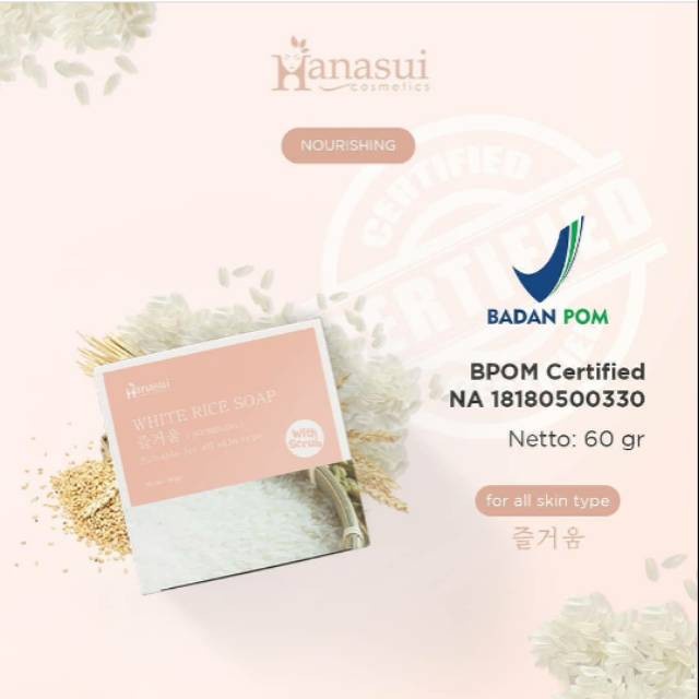 HANASUI WHITE RICE SOAP
