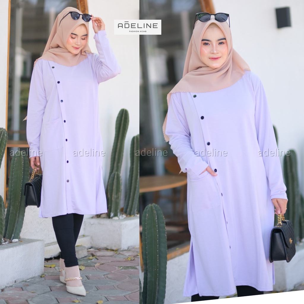 TISYA Tunik LD110  - Tunik JUMBO BIGSIZE OVERSIZE Babyterry Spandex / R.1 - 179-5220