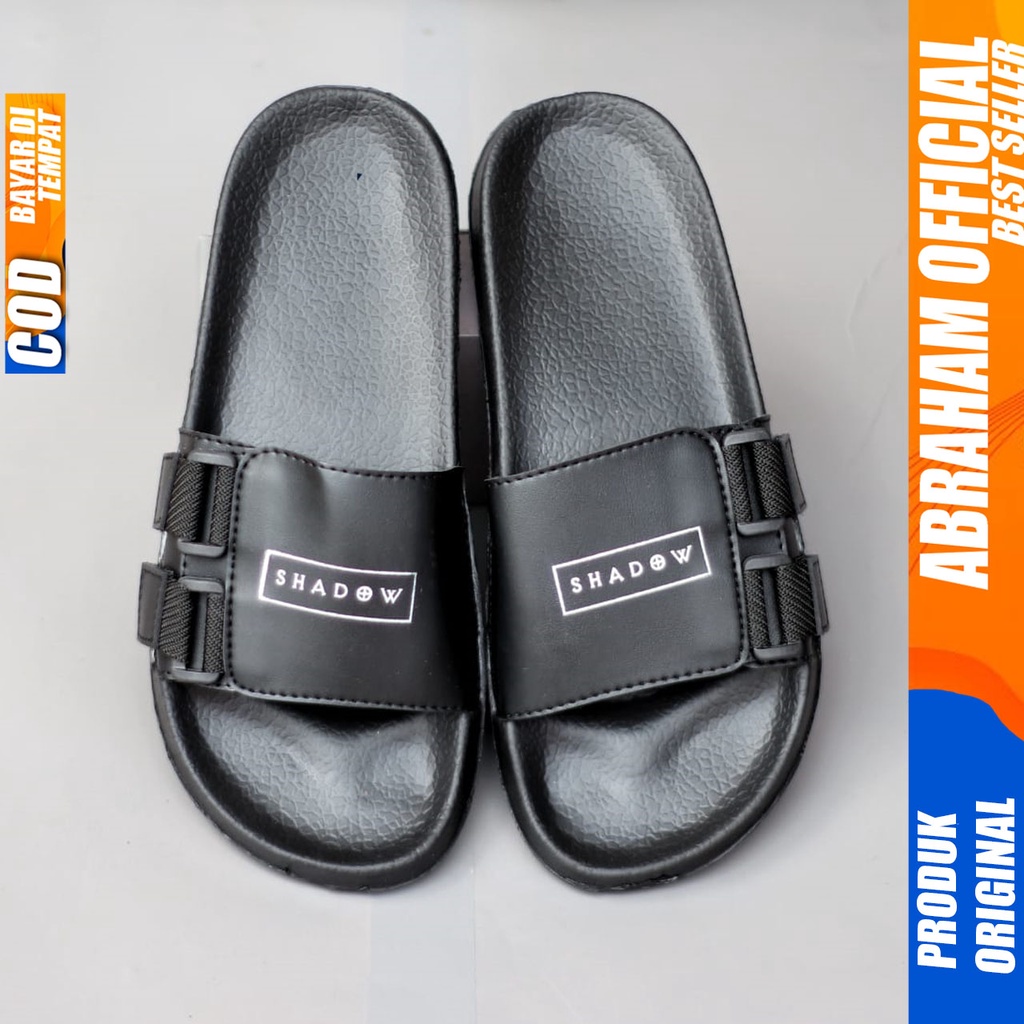 Sandal Slide Slop Pria Sendal Selop Original Distro Abraham Fluk
