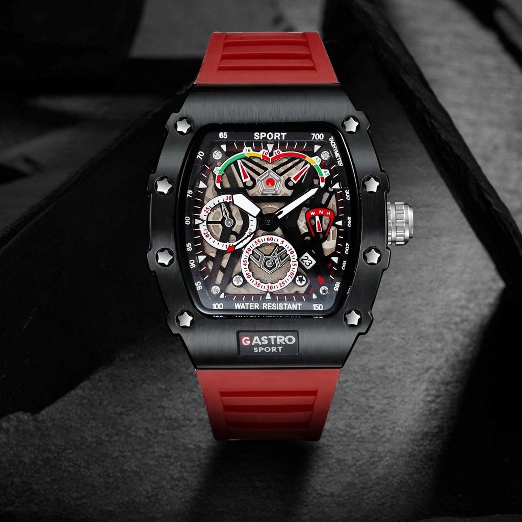 Jam Tangan Pria Gastro Sport D26-3 Original New Water Resistant 30m