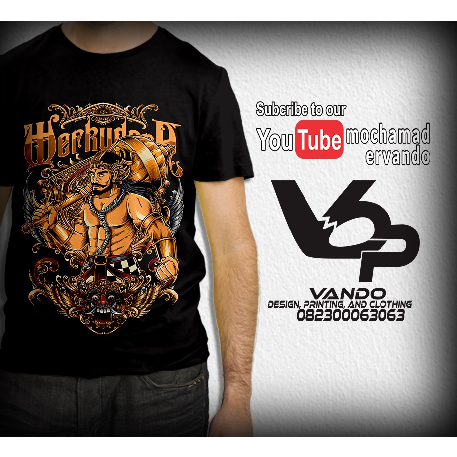 KAOS WAYANG WERKUDARA 012 / KAOS PRIA DISTRO / KAOS JAWA / KAOS MURAH