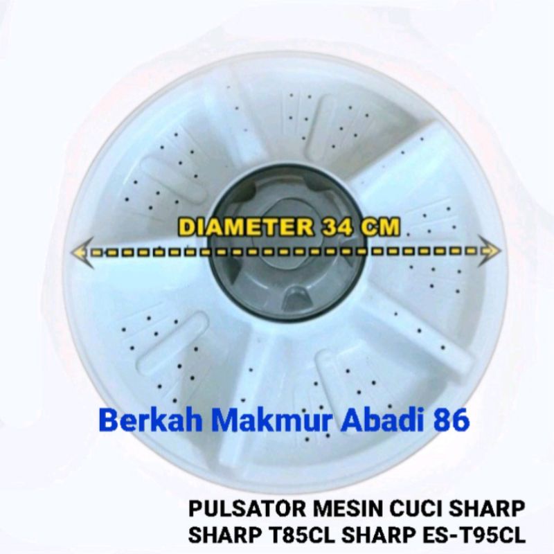 Pulsator Mesin Cuci Sharp ES-T85CL Sharp ES-T95CL Mesin Cicu 2 Tabung
