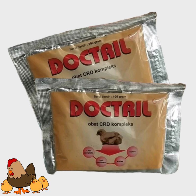 Doctril 100 gram obat CRD pilek krok krok ayam bebek