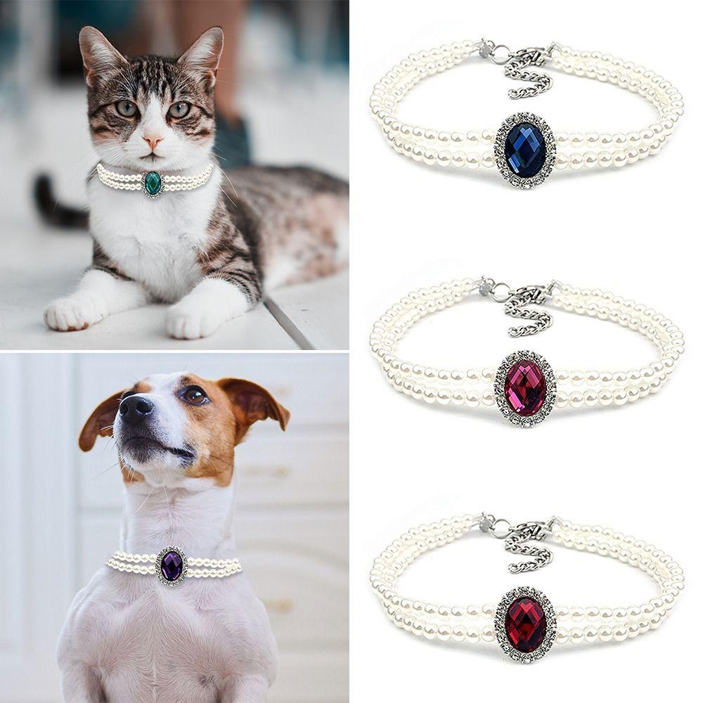 Solighter Pet Bow Collar Cute Cat Perlengkapan Adjustable Puppy Aksesoris Bow Dog Bell