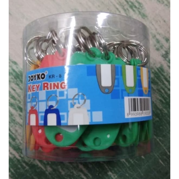 

Tag Holder Key Ring Joyko Kr 8 Isi 50 / Gantungan Kunci / Name Tag Kunci Grosir