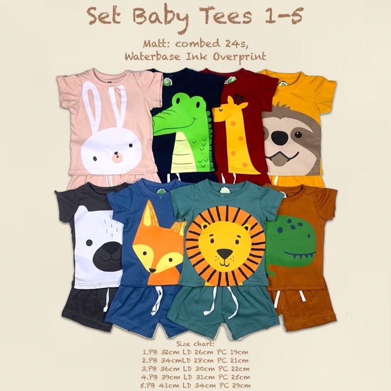 SETELAN BAJU ANAK UNISEX (1-4 TAHUN )