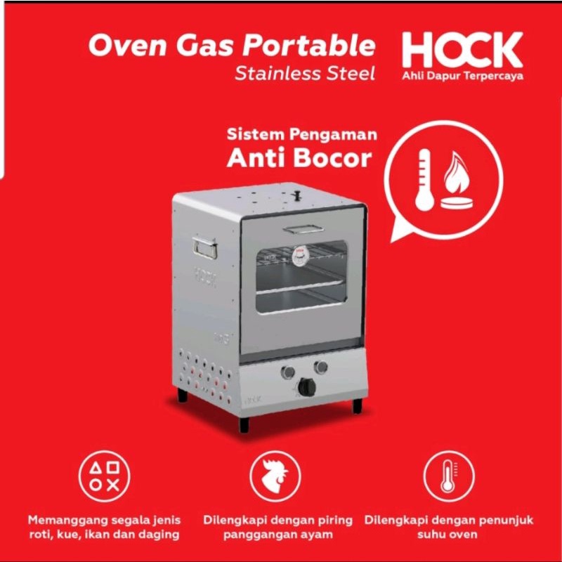 Oven Gas Hock Portable Stainless Steel / Oven Hock Stainless HO-GS103