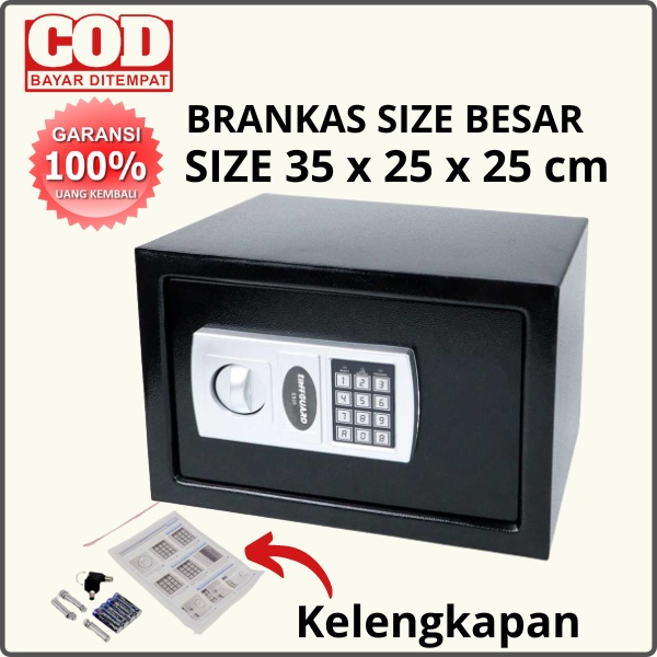 Brankas Mini Kotak Penyimpanan Besi dengan Kata Sandi Password Box