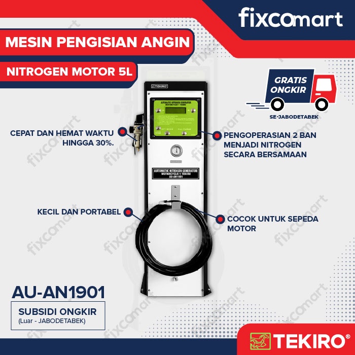 Tekiro Mesin Isi Angin Ban Nitrogen Motor 5 L Gratis Ongkir Pulau Jawa