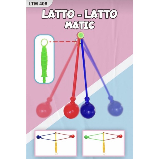 mainan lato lato gagang matic otomatis menyala glow in the dark /l/tek tek matic/lato2 gagang