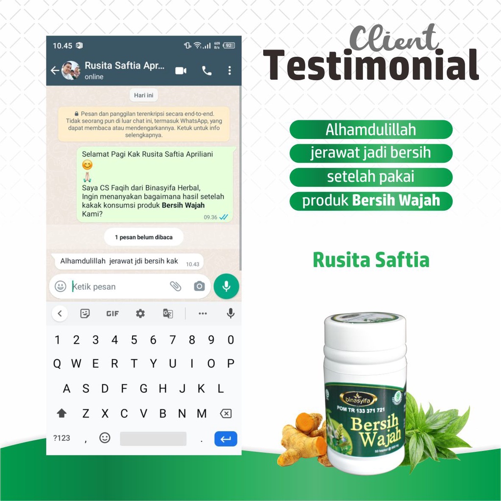 Obat Jerawat &amp; Kulit Kusam Bpom Membersihkan Bekas Jerawat Alami Ampuh Mampu Menghaluskan Kulit Wajah &amp; Membuat Wajah Bersih Bersinar Mengatasi Kulit Gatal Terbuat Dari Herbal Cocok Untuk Pria &amp; Wanita Bersihkan Jerawat &amp; Bekas Jerawat Tanpa Efek Samping