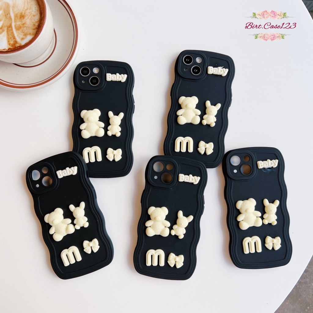 Y026 SOFTCASE 3D KARAKTER RABBIT MODEL GELOMBANG WAVE FOR IPHONE 7 8 7+ 8+ X XS XR XS MAX 11 12 13 14 PRO MAX BC7020