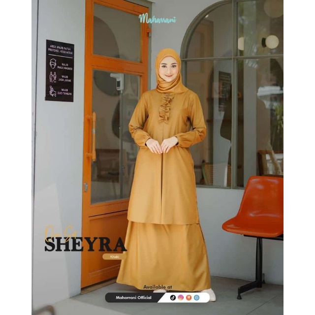 (Bisa COD) Syeira Tunik ori by Mahharani/ baju setelan/ Mahharani Padang/ Tunik Rok/seragam Kerja/ b