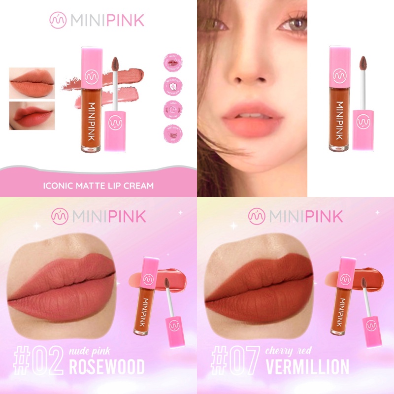 MINIPINK LIPSTICK Matte Tahan Lama 8 Warna MP011