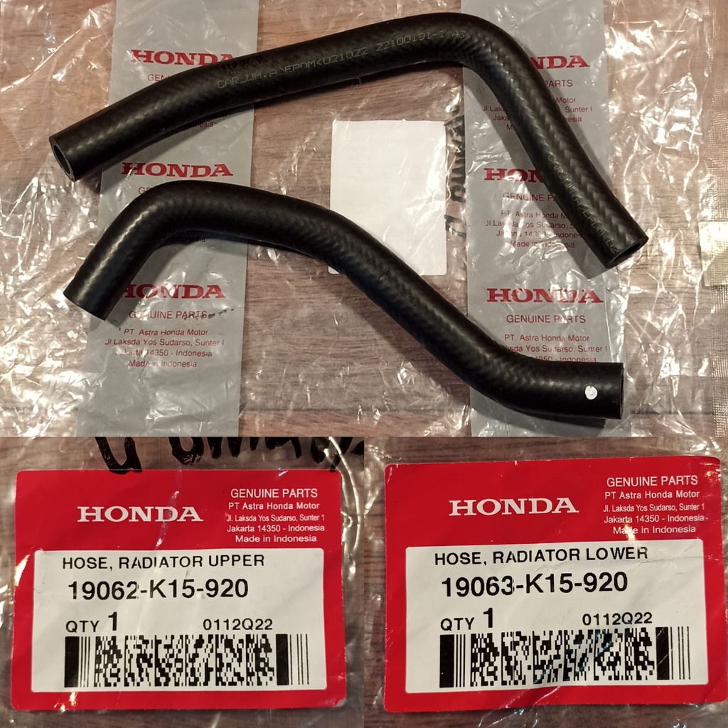 SELANG RADIATOR CB150R LED/CB150X/CBR LED ATAS BAWAH 19062K15920/19063K15920 UPPER/LOWER ORIGINAL HO