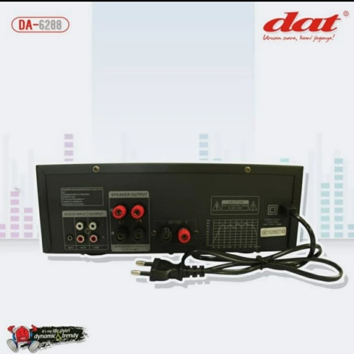 power ampli Dat da6288 amplifier karaoke da 6288