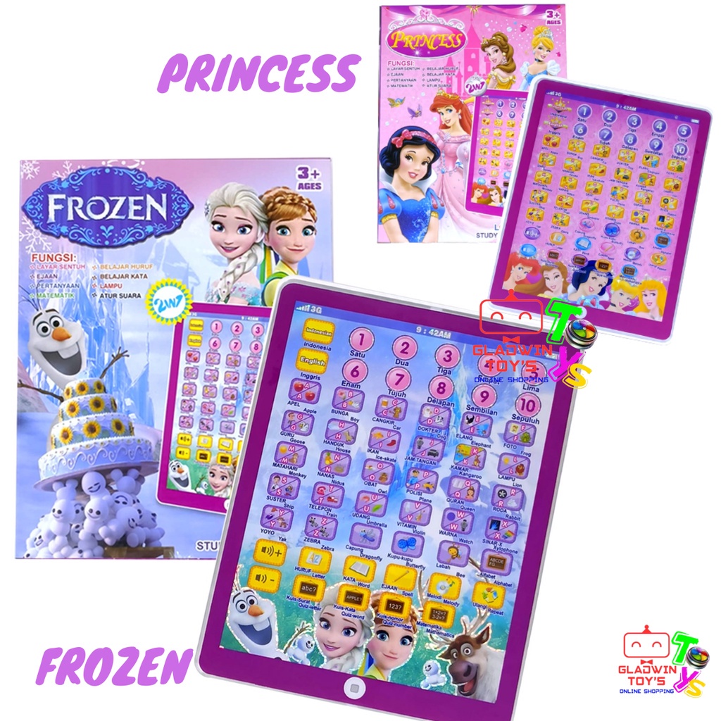 MAINAN IPAD KARAKTER AVENGERS FROZEN PRINCESS PLAYPAD BIG