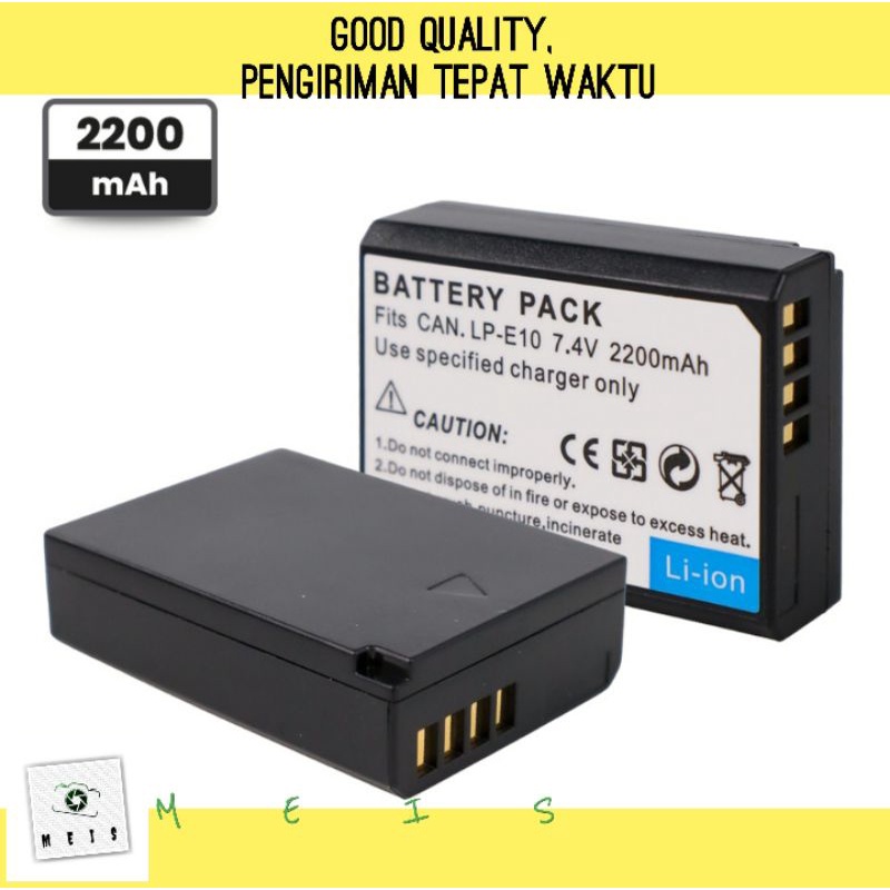 Baterai Canon 1100D 1200D 1300D 1500D 2000D 3000D 4000D - LP E10 LP-E10 batre battery