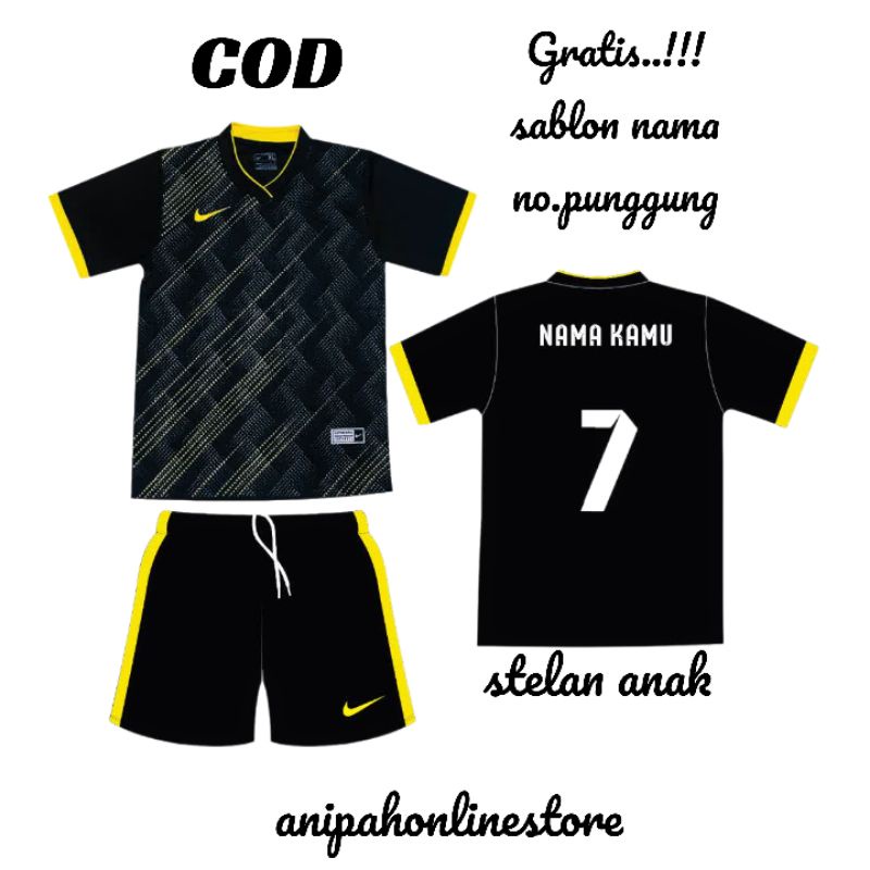 [ free sablon nama nomor punggung ] jersey futsal anak-anak/ baju bola anak laki-laki perempuan