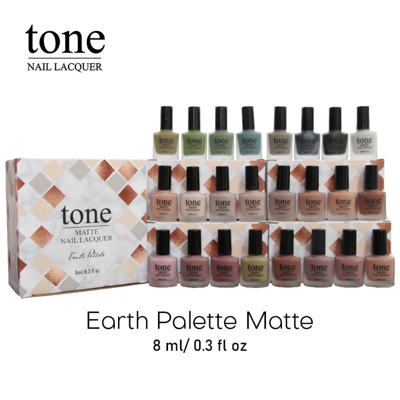 •JEJU• KUTEK TONE EARTH PALETTE MATTE SERIES | KUTEK HALAL | CAT KUKU TONE NAIL POLISH