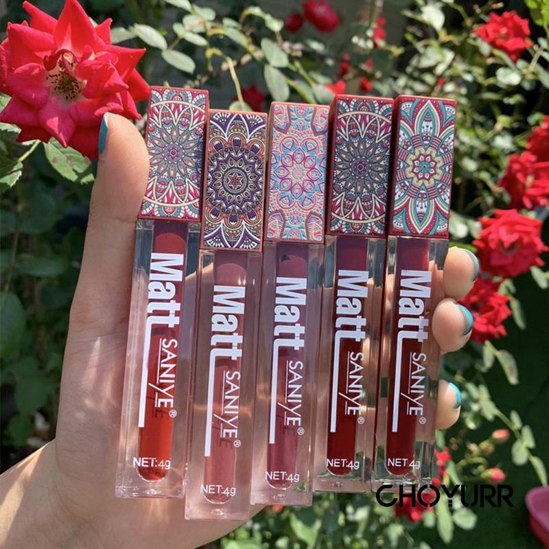 【COD】SANIYE Fashion Girls Matte Lip Gloss Liquid Lip Tint Matte Lipcream Tahan Air Lipstik Waterproof-CH