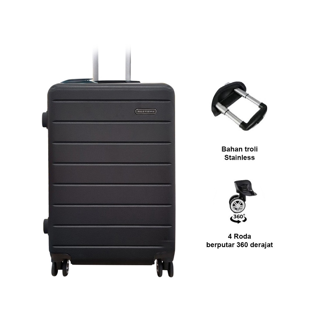 TMALL88 Koper Fiber Travel 20 Inch 4 Roda berputar 360 dejarat