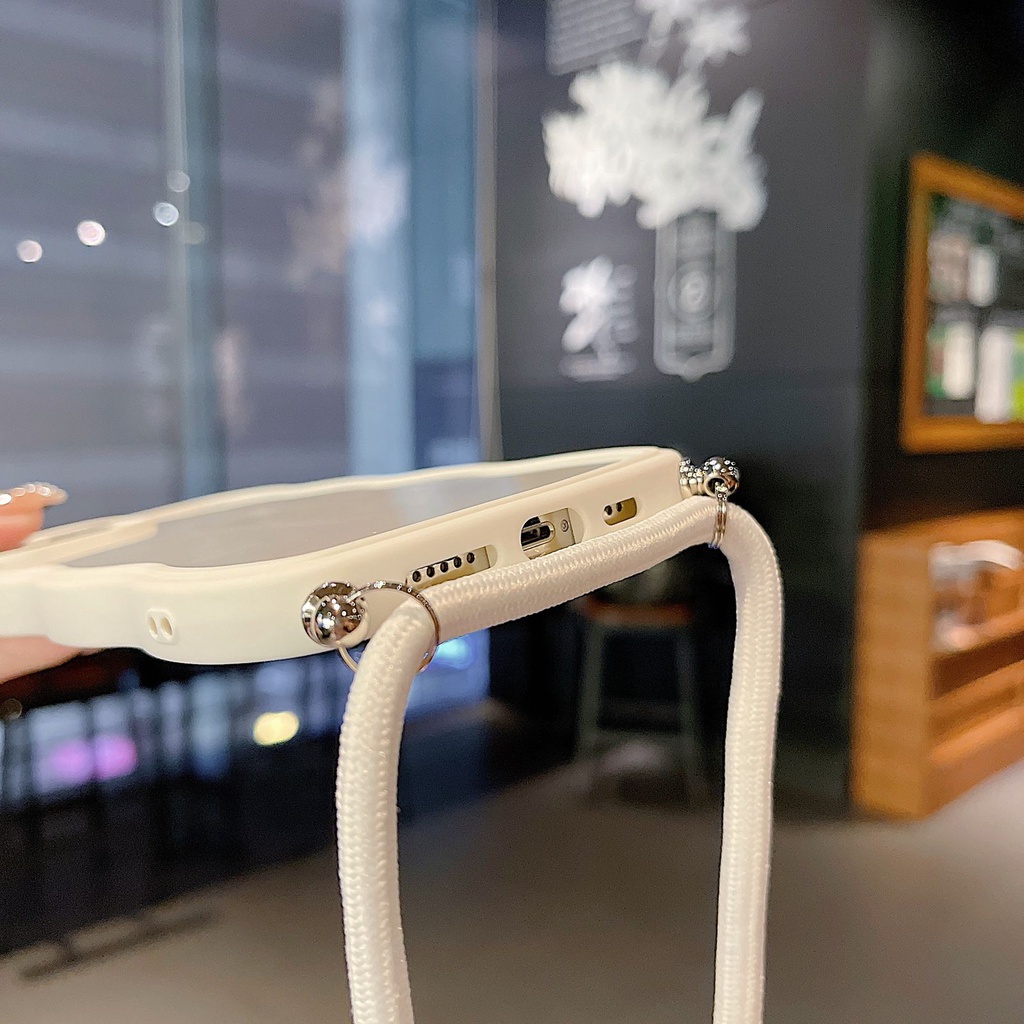 Softcase Sling Tali Panjang Casing For Iphone 7+ 8+ Plus X Xs Xr Max 11 12 13 14 Pro Max 14+ 14Plus FJ08 DY11 Bahu selempang