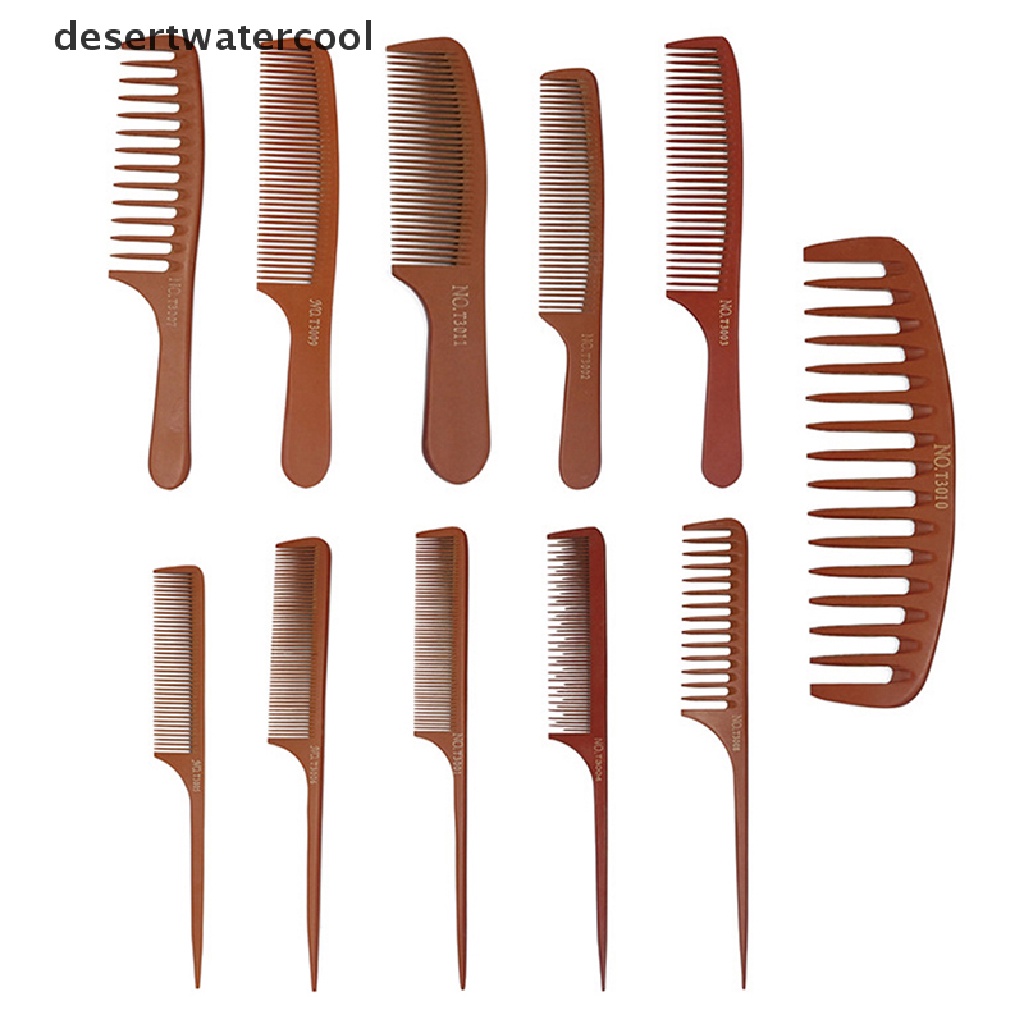 Deid 1PC Alat Styling Sikat Rambut Sisir Parg Kayu Anti-Statis Anti Kusut Martijn
