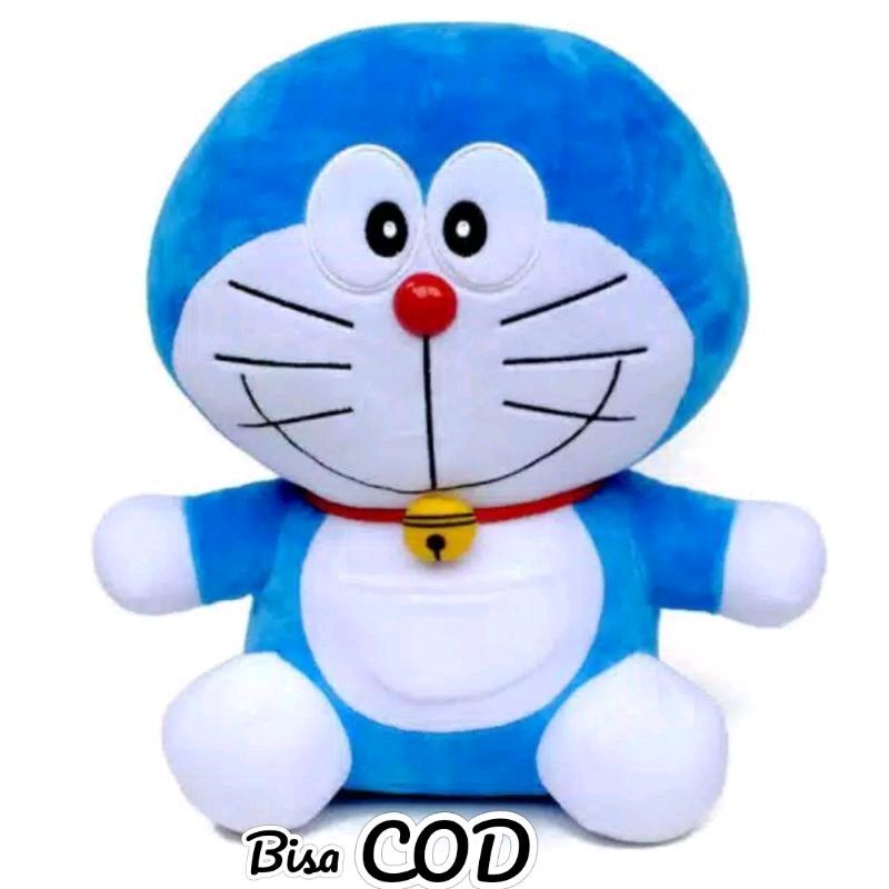 0BONEKA DORAEMON UKURAN SEDANG/BONEKA DORA EMON/BONEKA/MAINAN/KADO