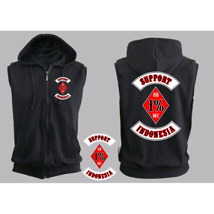 hoodie zipper vest zipper custom desaind sendiri