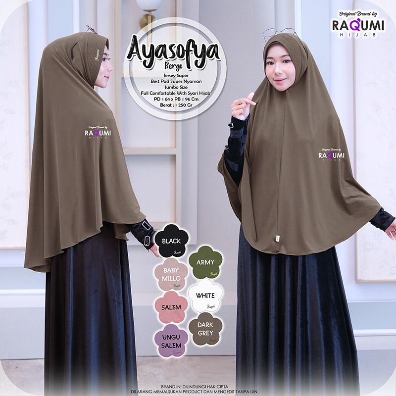 AYASOFYA RAQUMI DAILY HIJAB SYARI PREMIUM HIJAB SYARI safina