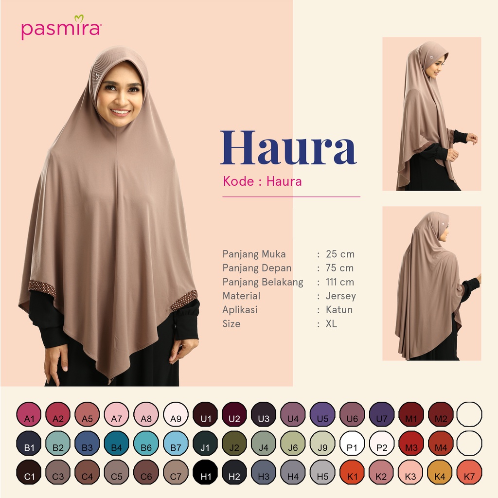 hijab pasmira HAURA (XL)
