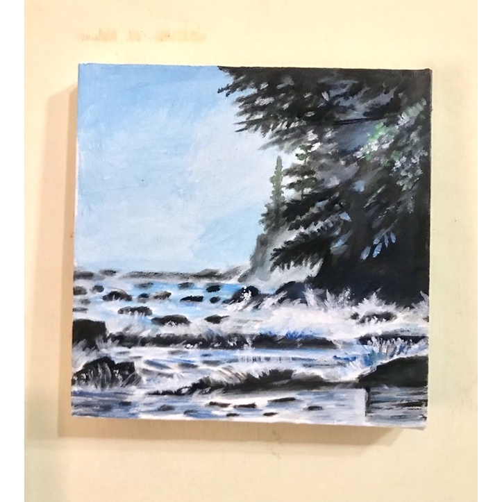 Lukisan Dinding Kanvas Aesthetic - Hiasan Dinding Ruang Tamu Rumah - Dekorasi Dinding Kamar Minimali