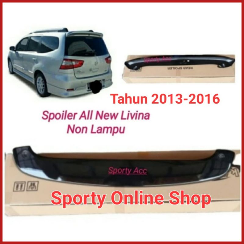 Spoiler Sayap Mobil Livina 2013 -2017 Tanpa Lampu