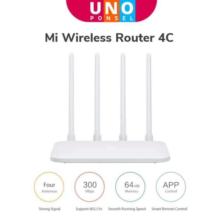 Router Xiaomi Mi Router 4C With 4 Anntenas 300Mbps Speed