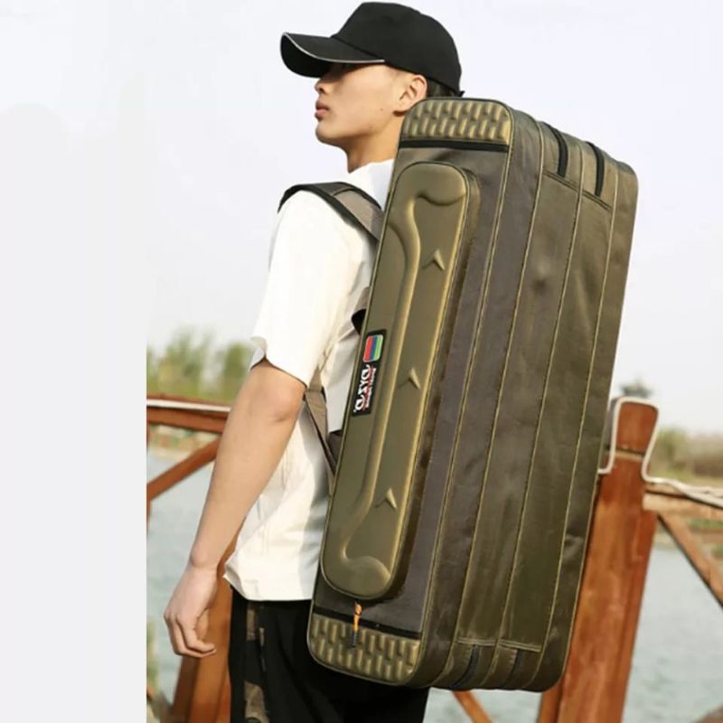 Tas Joran Pancing Besar 3 Layer Waterproof Tas Perlengkapan Memancing Multifungsi Fishing Bag