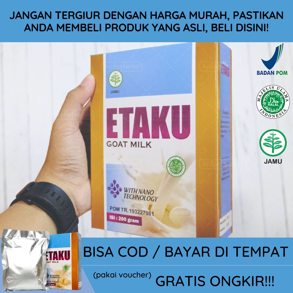 

Susu Kambing Etawa ( GOAT MILK ) - Herbal Tumbuh Kembang Anak - Penambah Tinggi Badan - Meningkatkan Imunitas Tubuh - Menjaga Kesehatan Tulang Dan Gigi 100% ORIGINAL