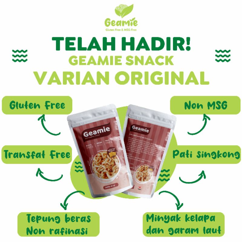 

Geamie Snack Kremes Original Tanpa Bumbu Tabur Gluten Free Non MSG