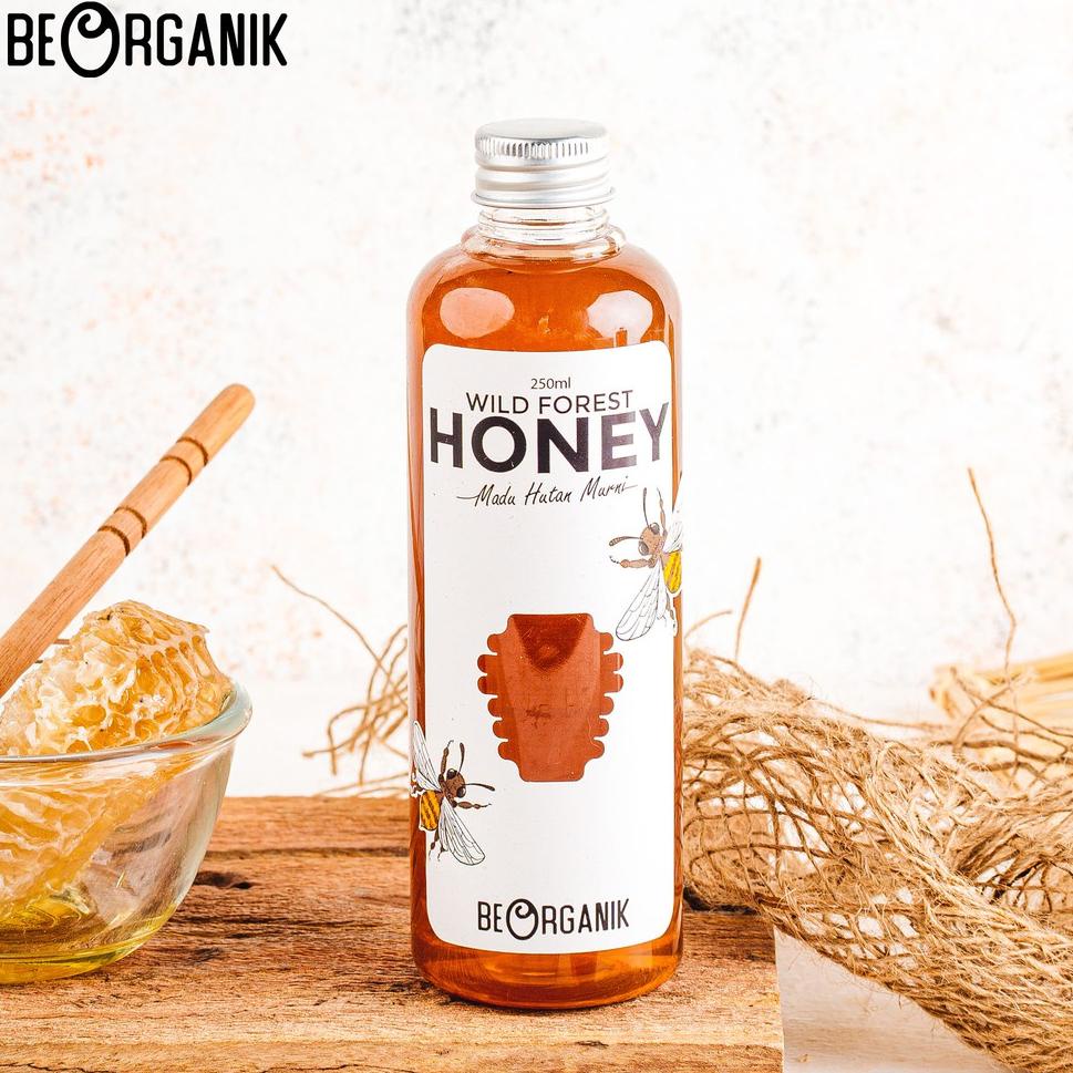 

Grosiran Murah Madu Hutan Beorganik 250ml (350gr) - Natural Raw Forest Honey Asli 100% buruan