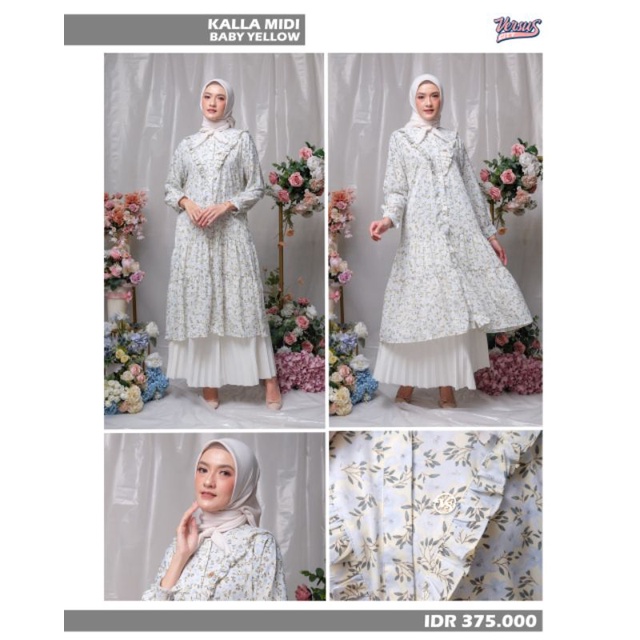 Kalla Midi baby yellow versus city