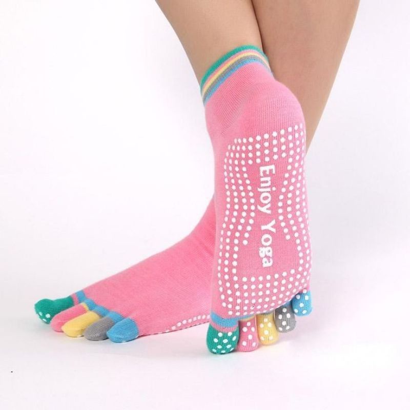 Kaos Kaki Yoga Anti Slip 5 Jari Five Toe Anti Slip Yoga Socks