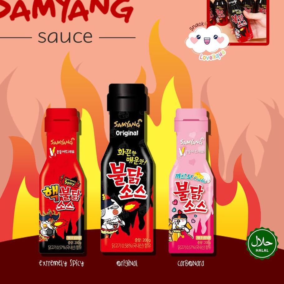 Jual Samyang Buldak Sauce Original Extremely Spicy Carbonara Spicy Mayonnaise Bumbu