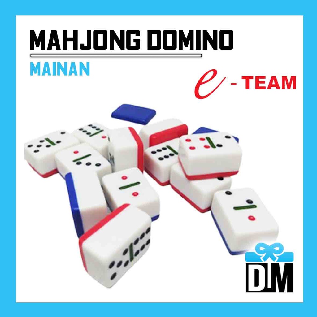 Batu Domino Mahjong Gapleh Gaple Gaplek Stone 4 player Tebal Keras Kokoh Seaside Sticker