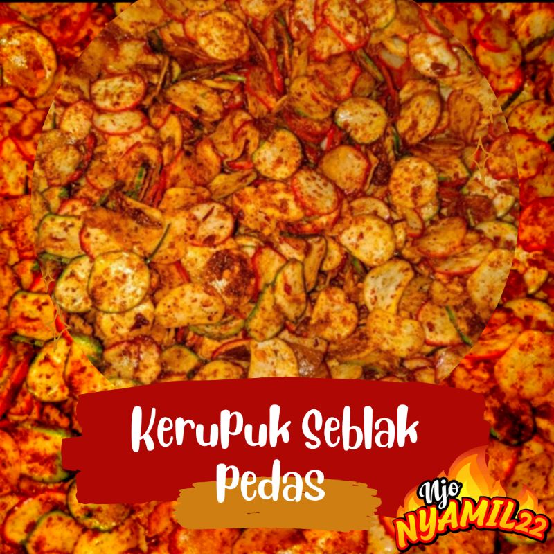 

250 g /Kerupuk Seblak Pedas Daun Jeruk / Seblak Kering Pedas