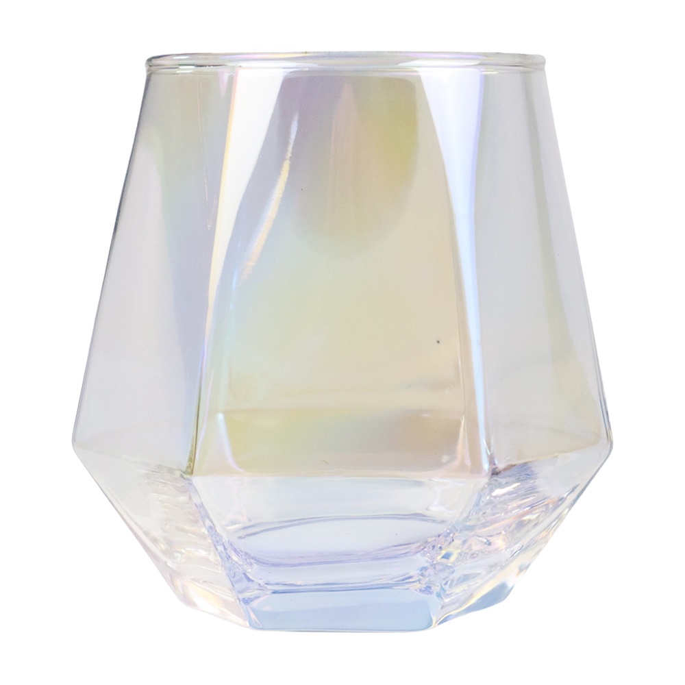 GLASSWARE Gelas Minuman Diamond Crystal Glass Cup 310 ml - GW107 - Multi-Color