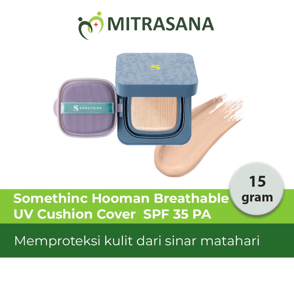 SOMETHINC HOOMAN Breathable UV Cushion Cover SPF 35 PA++++ 15gr - Tidak Menyumbat Pori-Pori