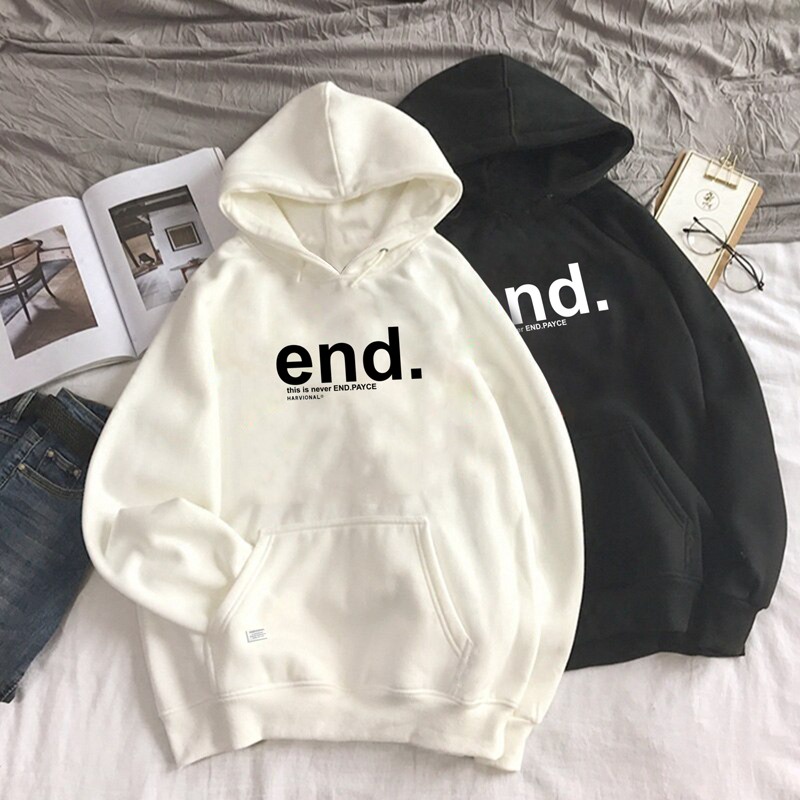 Parisdivarious Sweater Hoodie Jemper End Bahan Fleece Size S - XXL (Pria &amp; Wanita)