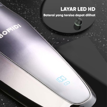 Bomidi M5 Electric Shaver Alat Cukur Cukuran Kumis Jenggot Waterproof Electric Razor Men Perawatan Pria ECM system IPX7 LED HD Shaving &amp; Grooming